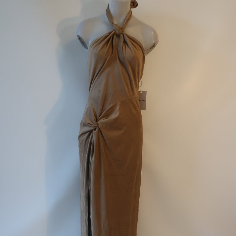 Ronny Kobo Collection Tan Maxi Dress - Picture 9 of 15